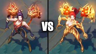 Immortalized Legend Kai'Sa vs Risen Legend Kai'Sa Skins Comparison (League of Legends)