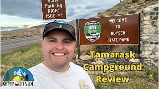 Tamarask Campground Review at Boysen State Park Wyoming | Best Places to Camp in Wyoming