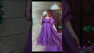 Organza frock design 2025 organza dress#organza #frock #viral#trending #shorts #fashion#new#tiktok