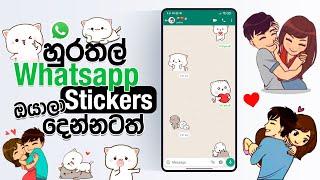 Cute Stickers to your WhatsApp  | Sinhala |