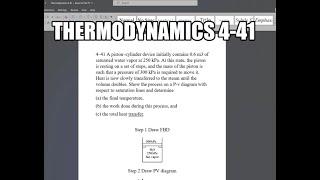 Thermodynamics 4-41 A piston–cylinder device initially contains 0.6 m3 of saturated water vapor at