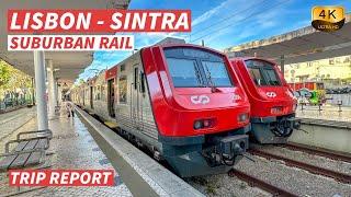 【4K】Lisbon to Sintra - The Busiest Suburban Railway Line in Lisbon - With Captions【CC】