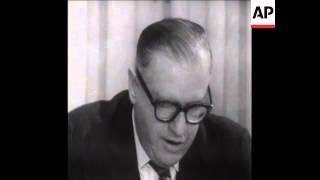 SYND 23/03/1969 ISRAELI FOREIGN MINISTER ABBA EBAN HOLDS A PRESS CONFERENCE