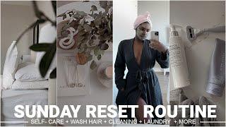 SUNDAY RESET | SELF-CARE VIBES + CLEANING + LAUNDRY + MORE | iDESIGN8