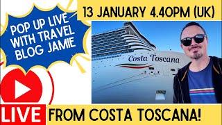 Pop Up LIVE from Costa Toscana in Barcelona with Travel Blog Jamie