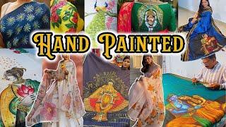 HAND PAINTED SAREE for Rs.1000 Only | Handloom Saree | Readymade Dress| Blouse Design |Shopping Vlog