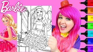 Coloring Barbie Pink Mansion Crayola Coloring Page Prismacolor Markers | KiMMi THE CLOWN