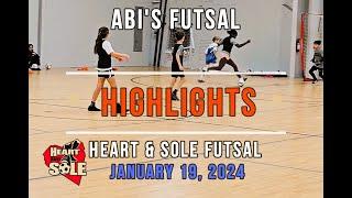 ABI’S FUTSAL HIGHLIGHTS | Heart and Sole Futsal Academy | January 19, 2024 | #AbiSoccerKingdom ️