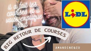 Énorme retour de courses Lidl (courses du mari)