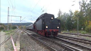  01 519 beim rangieren in Rottweil mit einem historischen Wagen| 13. Rottweiler Dampfloktage (EFZ)