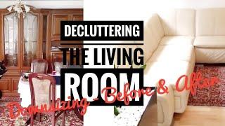 Decluttering The Living Room | How To Downsize Your Home - Before And After [Home Tour Update]