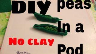 DIY kawaii peas in a pod no clay collab with retro faerie craft tutorials