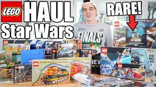 HUGE LEGO Star Wars (+ Trains) HAUL! (SOME VERY RARE ITEMS!)