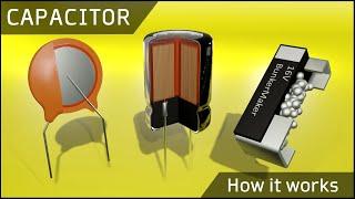 How does a Capacitor or Condenser work  What is a Capacitor (different types!)
