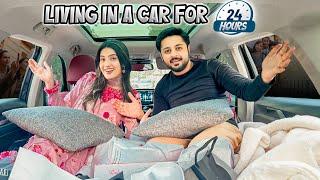 LIVING IN A CAR FOR 24 HOURS CHALLENGE 