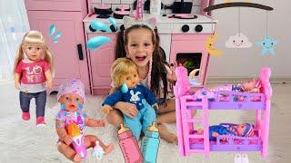 Kız Oyunları!Ada ile Barbie Evcilik Videosu!Oyuncak Bebek Bakma Videosu,Kız Oyunları@ToysandFun