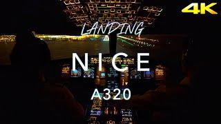 NICE | A320 LANDING 4K