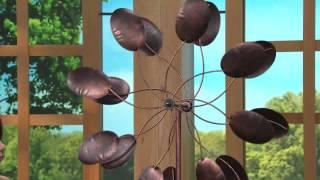 Plow & Hearth 6 ft. Steel Kinetic Garden Wind Spinner