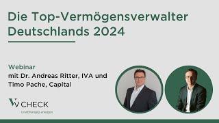 Die Top-Vermögensverwalter Deutschlands 2024 - unabhängige Vermögensverwaltung | Webinar