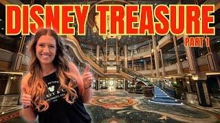 DISNEY TREASURE: The NEWEST & BIGGEST DCL ship! Boarding, Haunted Mansion, & Formal Night!