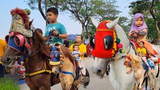 KUDA | Naik Kuda with Family di BKT  | Naik delman istimewa | Horse ride | Lagu Kalau Kau suka Hati