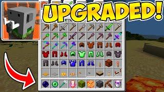 UPDATED CRAFTSMAN WITH EMERLAD ARMOR AND YOU CAN FIND WILD UPDATE BLOCKS (THE BEST COPY OF MCPE)