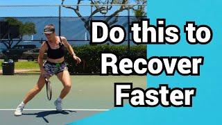 How to recover after hitting in tennis