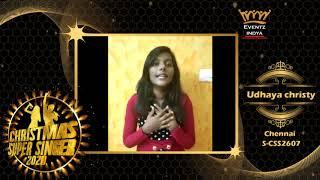 Christmas Super Singer |Udhaya christy | Chennai | S-CSS2607 | #eventzindya | #CSS2020 .