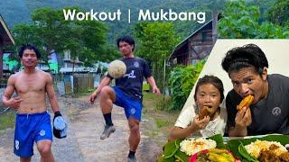 Mukbang seh aki bol leh itahsa ahithei tapoi guys, WORKOUT & MUKBANG | Kukiland