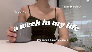 A Shanghai Haul / Back to Life in Sg / Unpacking and Doing plenty of Chores / Shake Shack
