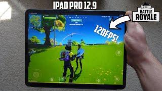 Fortnite Mobile 120FPS official gameplay test! | iPad Pro 12.9