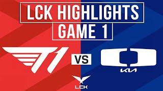 T1 vs DK Highlights Game 1 | LCK 2024 Spring | T1 vs Dplus KIA