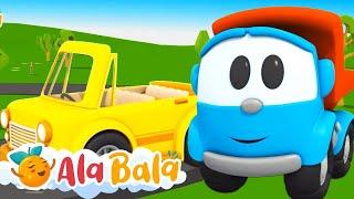 Camionul Leo și mașina decapotabilă  2 ORE Desene animate educative pentru copii - AlaBaLa