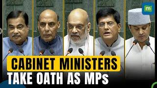 First 18th Lok Sabha Session Begins; Cabinet Ministers Take Oath As MPs