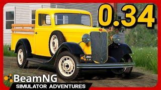 BeamNG 0.34: NEW Vintage Car is a MASTERPIECE!