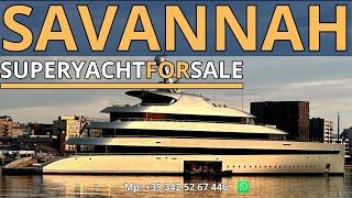 "For Sale: Savannah 83.5m Luxury Superyacht – Ultimate Luxury Awaits!"