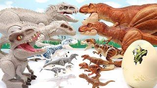 7 Tyrannosaurus VS 7 Indominus! Jurassic World Dinosaurus Battle 티라노사우루스 인도미누스 배틀