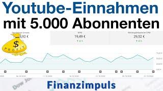 Unfassbar hohe CPM/RPM  YouTube Einnahmen mit 5000 Abonnenten