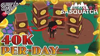 Earn 40K Coins Per Day in Sneaky Sasquatch - EASY GUIDE