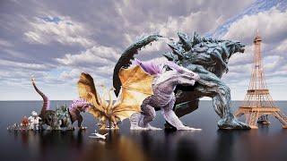 Movie Monsters smaller than Godzilla Earth