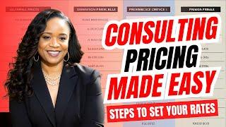 Pricing Your Consulting Services Like a PRO!