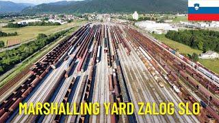 Marshalling Yard Ljubljana Zalog, Slovenia - Aerial view