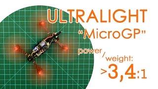 Ultralight "MicroGP" 1S brushed "toothpick" FPV quad (MultiGP Micro Class build) - BUILD LOG