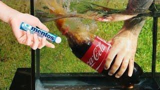 Experiment - Coca-Cola and Menthos Under Water