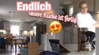 Küche im Haus steht und ist fast eingeräumt   die Michaela Vlog