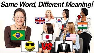 American Was Shocked by Same English Words with Different Meanings in 6 Different Country!!