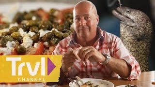 Doing the Impossible: Catching Fish in Cyprus | Bizarre Foods with Andrew Zimmern | Travel Channel