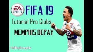 Fifa 19 | Tutorial face Memphis Depay - Lyon | Pro clubs