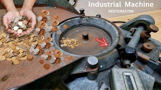 French Coins Counting Machine Restoration - Uncovering the Mystery of a Rare Machine!