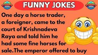 FUNNY JOKES | The Emperor's Foolish Bet – Hilarious Tenali Rama Story!